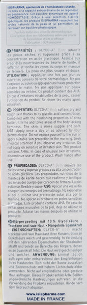 Isispharma Glyco A 10% GlycolicAcid Body Lotion for Leg Scars, Back Acne & Acne Marks, Chicken Skin, Dark underarms