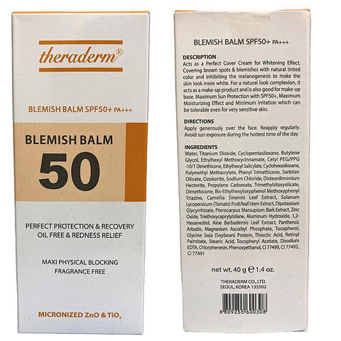 Theraderm Blemish Balm SPF 50 Sunblock - Adraneda Dermatology & Cosmetic Surgery Clinic