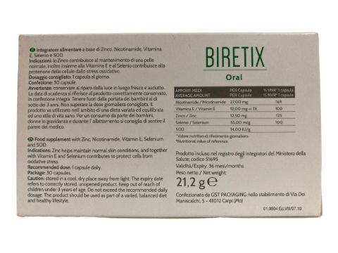 Biretix Food Supplement - Adraneda Dermatology & Cosmetic Surgery Clinic