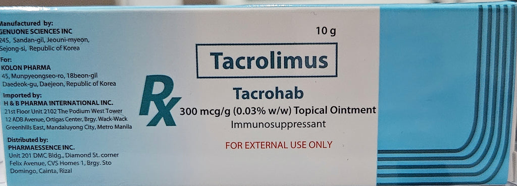 Tacrolimus 0.03% for Vitiligo, Eczema