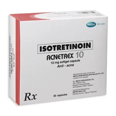 Isotretinoin Acnetrex - 10mg Adraneda Dermatology & Cosmetic Surgery Clinic