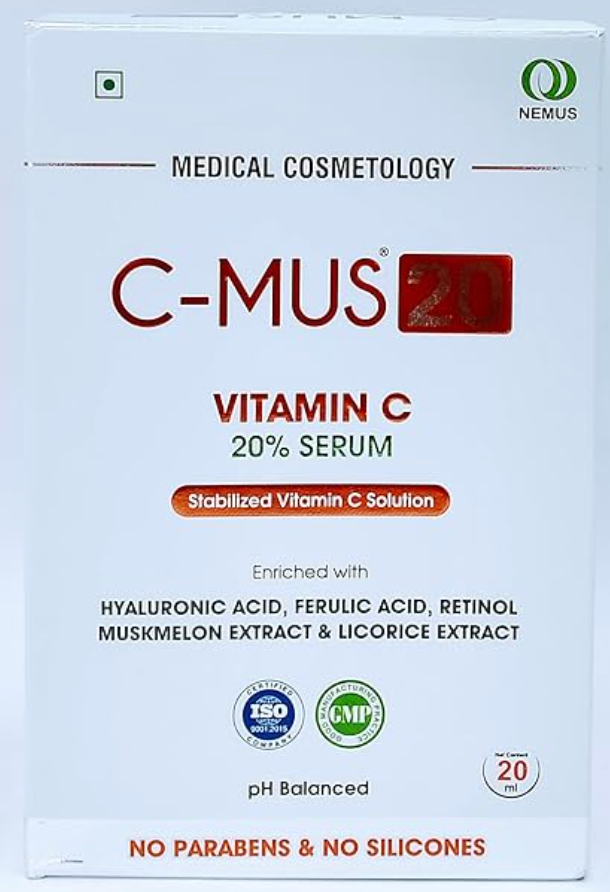 C-MUS Vitamin C Serum with Ferrulic Acid, Hyaluronic Acid