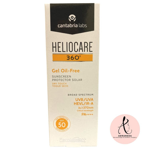 Heliocare 360 gel oil-free sunblock - Adraneda Dermatology & Cosmetic Surgery Clinic