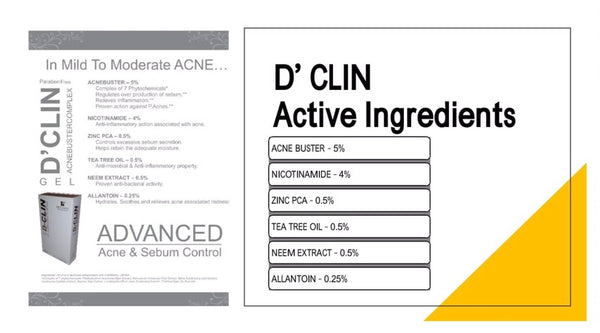 D' Clin Acne and Sebum Control Gel - Adraneda Dermatology & Cosmetic Surgery Clinic