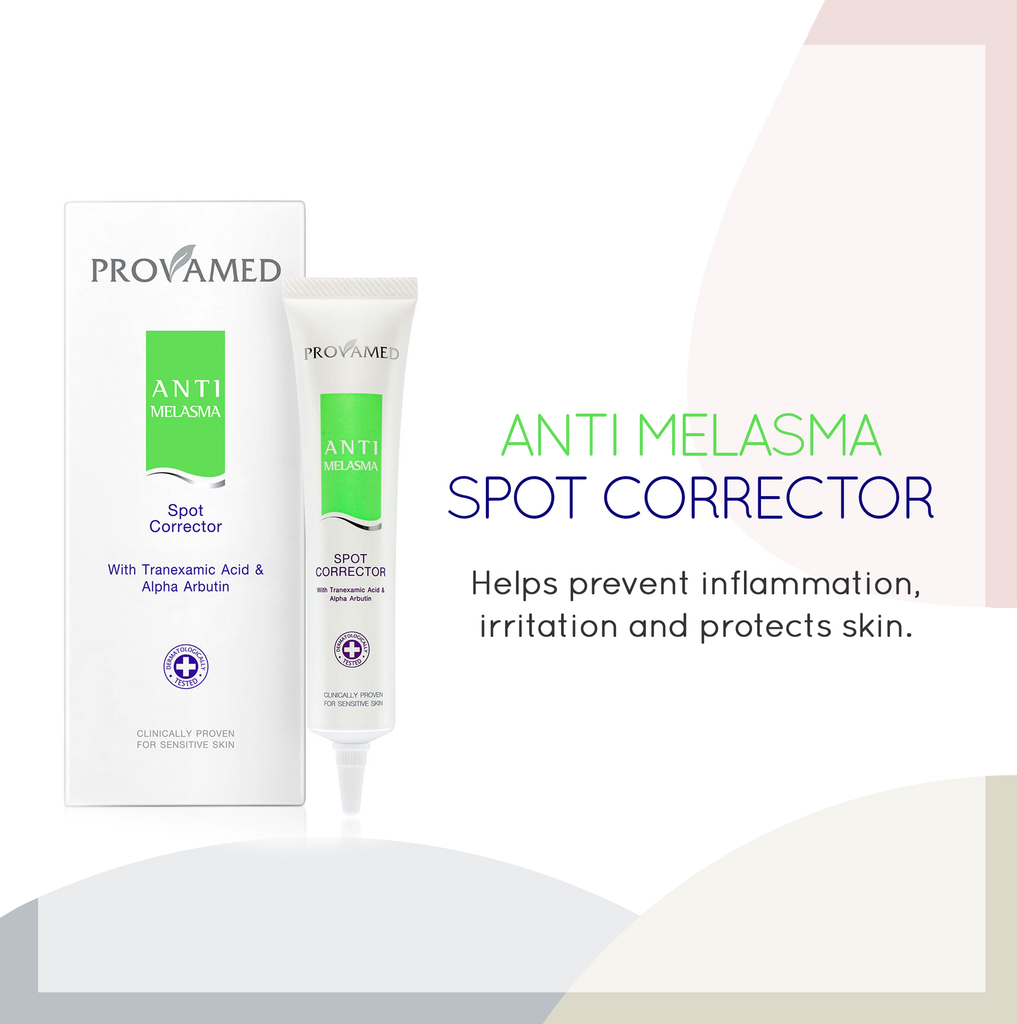 Provamed Anti-melasma Whitening, Spot Corrector with Tranexamic acid, Alpha Arbutin, Glutathione and Hyaluronic Acid - Adraneda Dermatology & Cosmetic Surgery Clinic